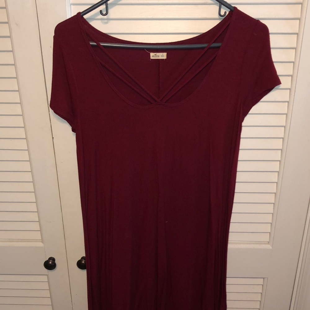 Maroon Hollister T-Shirt Dress Size S